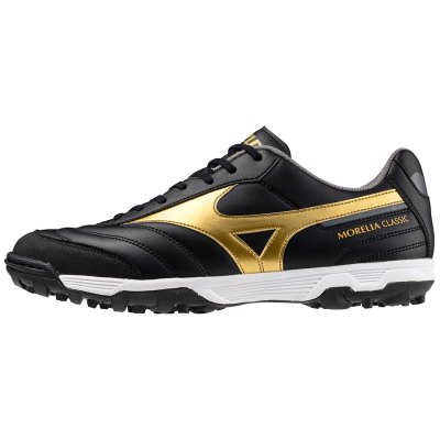 Zapatillas de Fútbol Sala Mizuno Morelia Sala Classic TF Mujer - Negros / Dorados / Grises Oscuro -